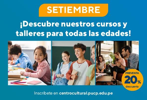 imagen Cursos y talleres CCPUCP en setiembre